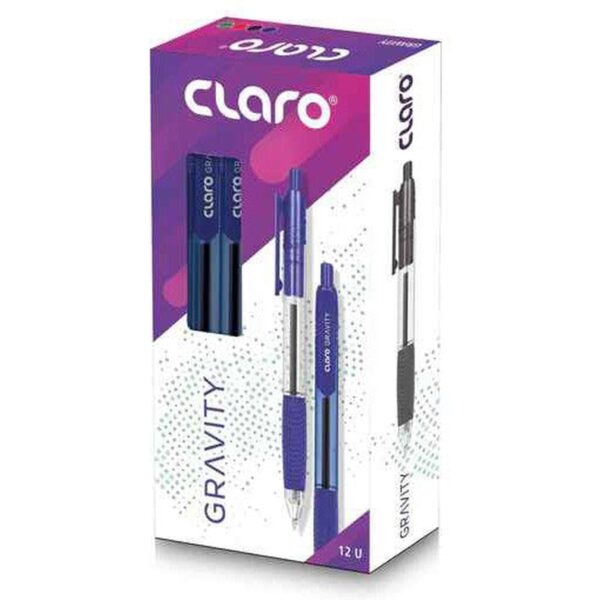 Claro Gravity Ball Pen 0.7 Mm (12/Box)