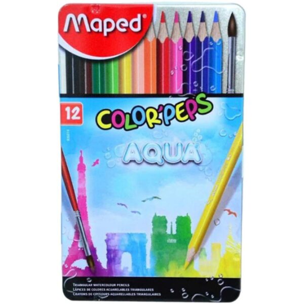 Maped Colored Pencils Tin Can