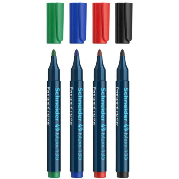 Schneider Maxx 130 Permanent Marker - Bullet Tip - Black