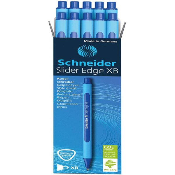 Schneider Slider Edge Xb Ballpoint Pen Blue Box Of 10 Pens