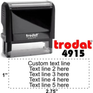 Trodat Customized Stamp - Blue (4915 )