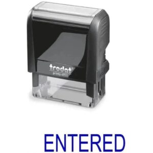 Trodat Printy 4911 Stamp "Entered" - Blue