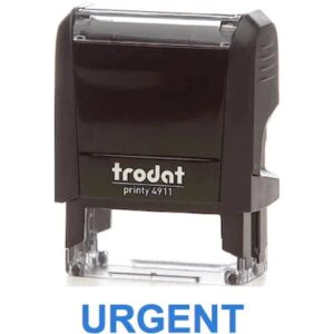 Trodat Printy 4911 Stamp "Urgent" - Blue