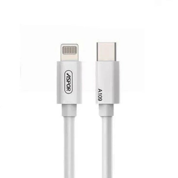 Aspor Data Cable Type C To Lighting 3.0A - 20W / 2M / White