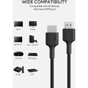 Aukey Black Hdmi Cable