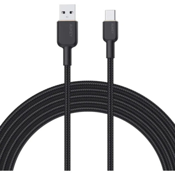 Aukey Braided Nylon Usb 2.0 To Usb C 0.9M Cable