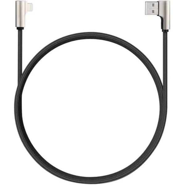 Aukey Cb-Bal6 90 Degree Braided Nylon Sync; Charge Lightning Cable (1.2M / 3.95Ft)