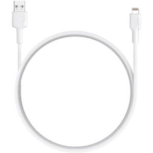 Aukey Nylon Braided Usb A To Lightning Cable - White
