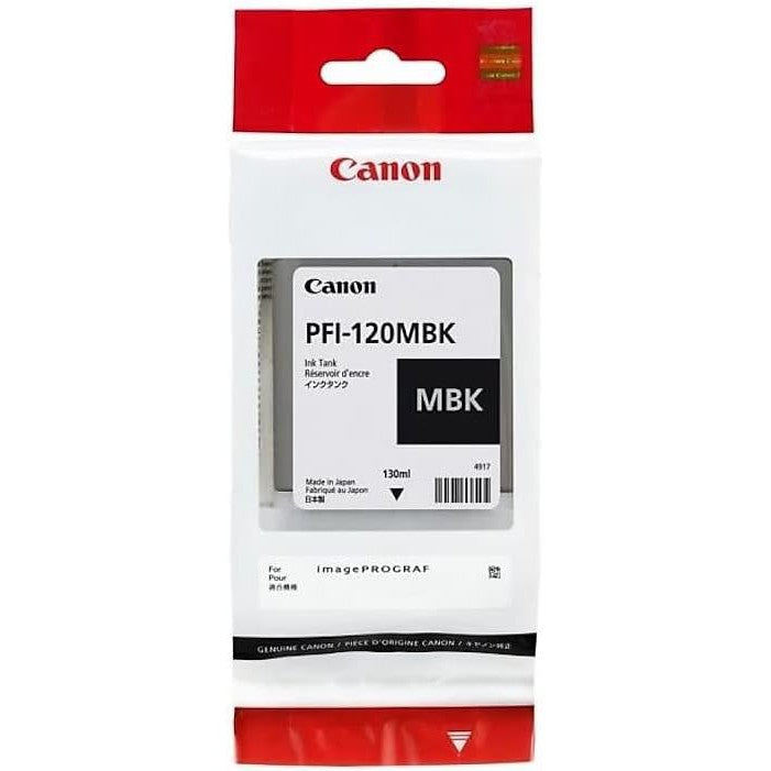 Canon PFI-120MBK Ink Cartridge – 300 Pages/ Matte Black Color / 130ml / Ink Cartridge - Image 2