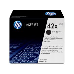 HP 42X Black High Yield Original LaserJet Toner Cartridge (Q5942X)