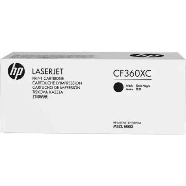 Hp 508Xc Black Original Toner Cartridge Cf360Xc