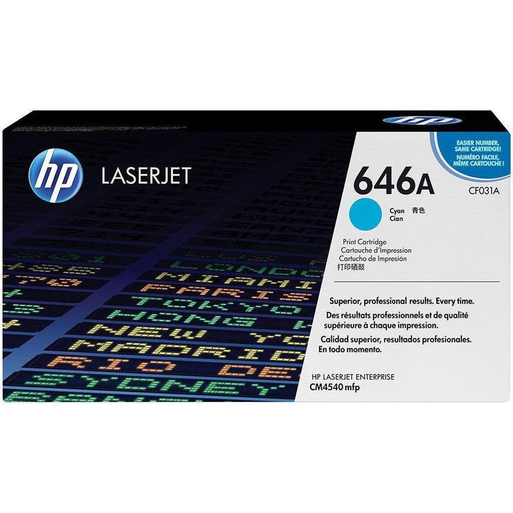 HP 646A Cyan Original LaserJet Toner Cartridge (CF031A)