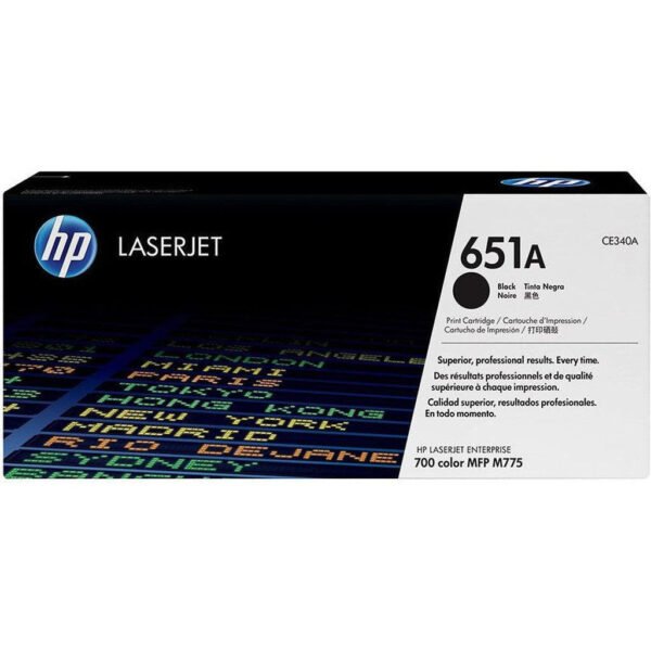 Hp 651A Black Laserjet Toner Ce340A