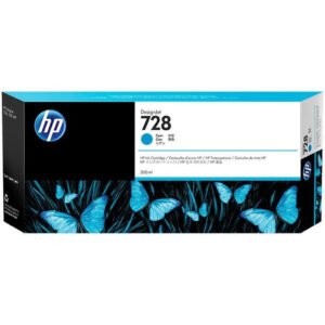 Hp 728 Cyan 300Ml Designjet Ink Cartridge F9K17A
