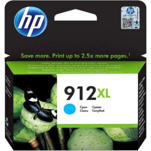 Hp 912 Xl High Yield Cyan Original Ink Cartridge 3Yl81Ae