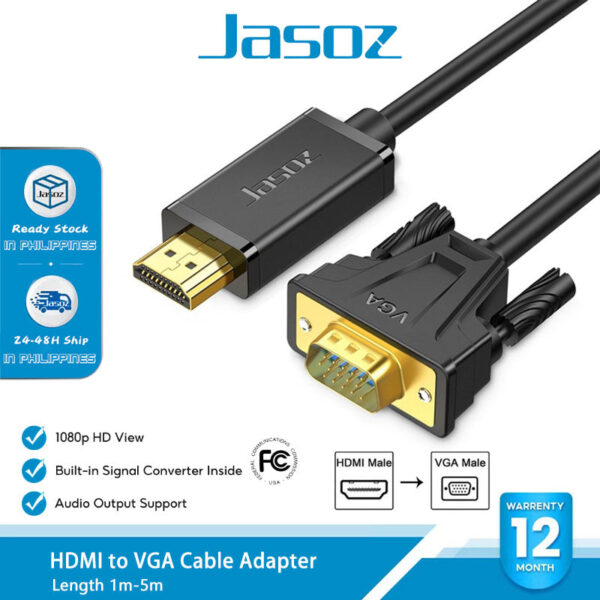JASOZ HDMI To VGA Cable 2M