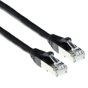 Kuwes Network Cat 6 Cable Black - 1 Meter