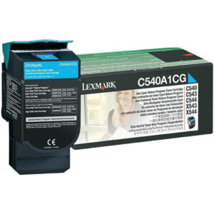 Lexmark C540 Cyan (C540A1Cg) Toner Cartridge