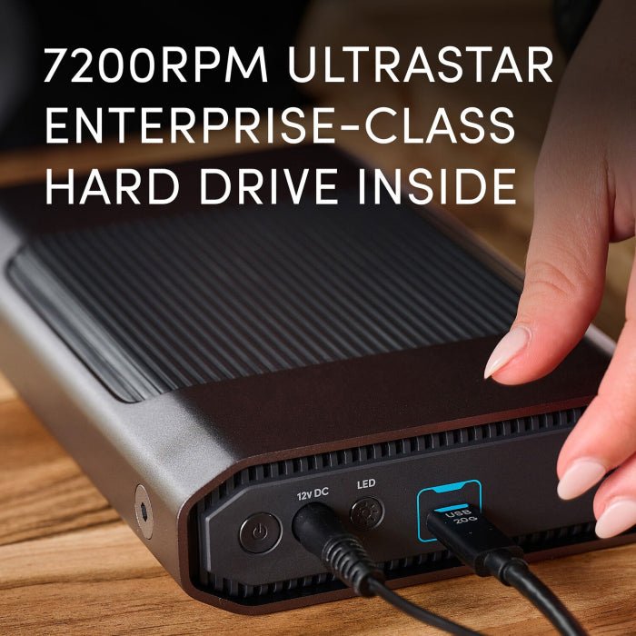 SanDisk Professional G-Drive 24TB Enterprise-Class Desktop Hard Drive, up to 280MB/s USB-C (10Gbps), USB 3.2 Gen 2 - Image 8