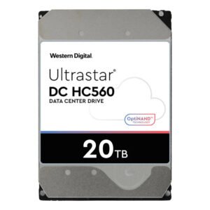 WD Ultrastar DC HC560 Hard Drive - 20TB / 3.5-inch / SATA-III / 7200 RPM / 512MB